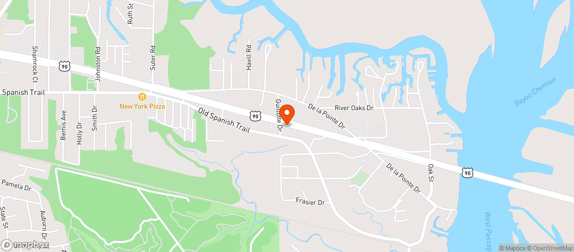 Map showing Keiths Superstores