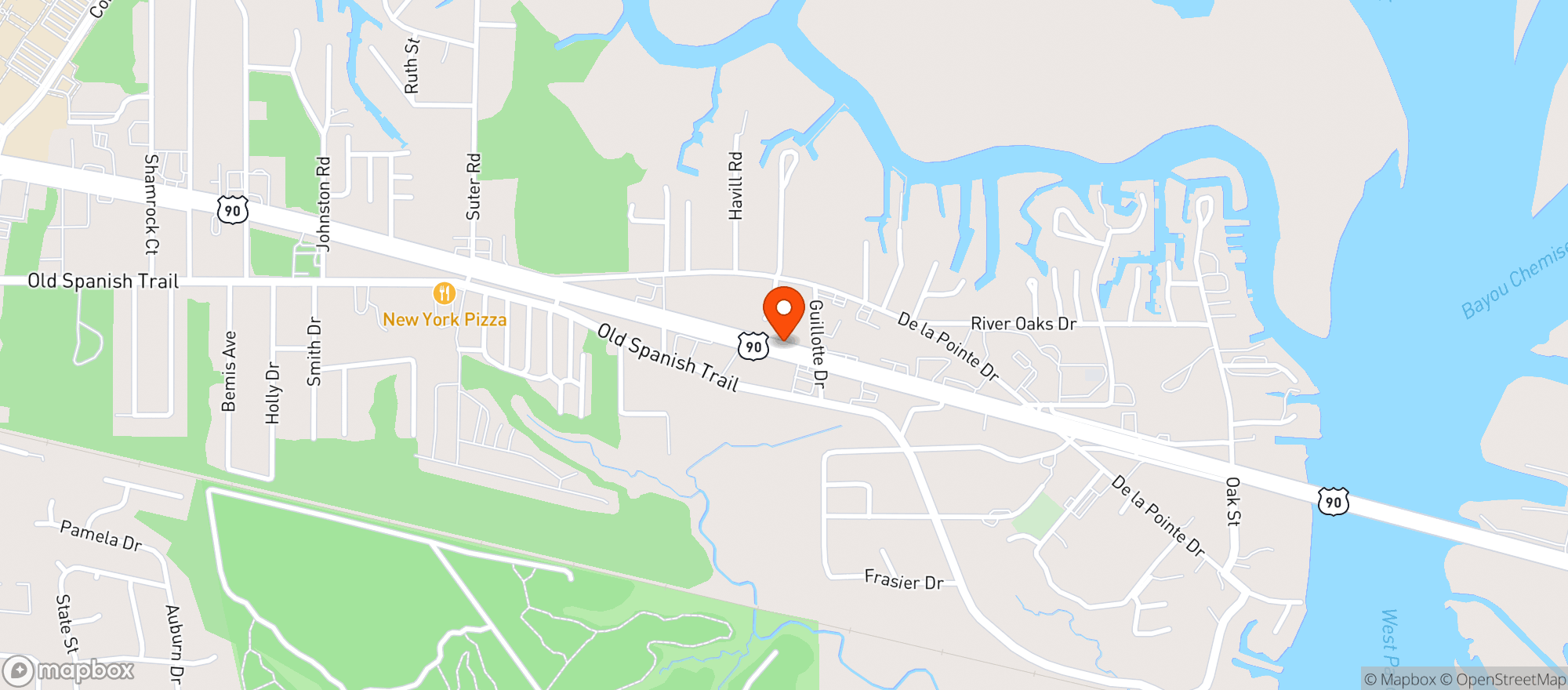 Map showing Tuceis On The Highway
