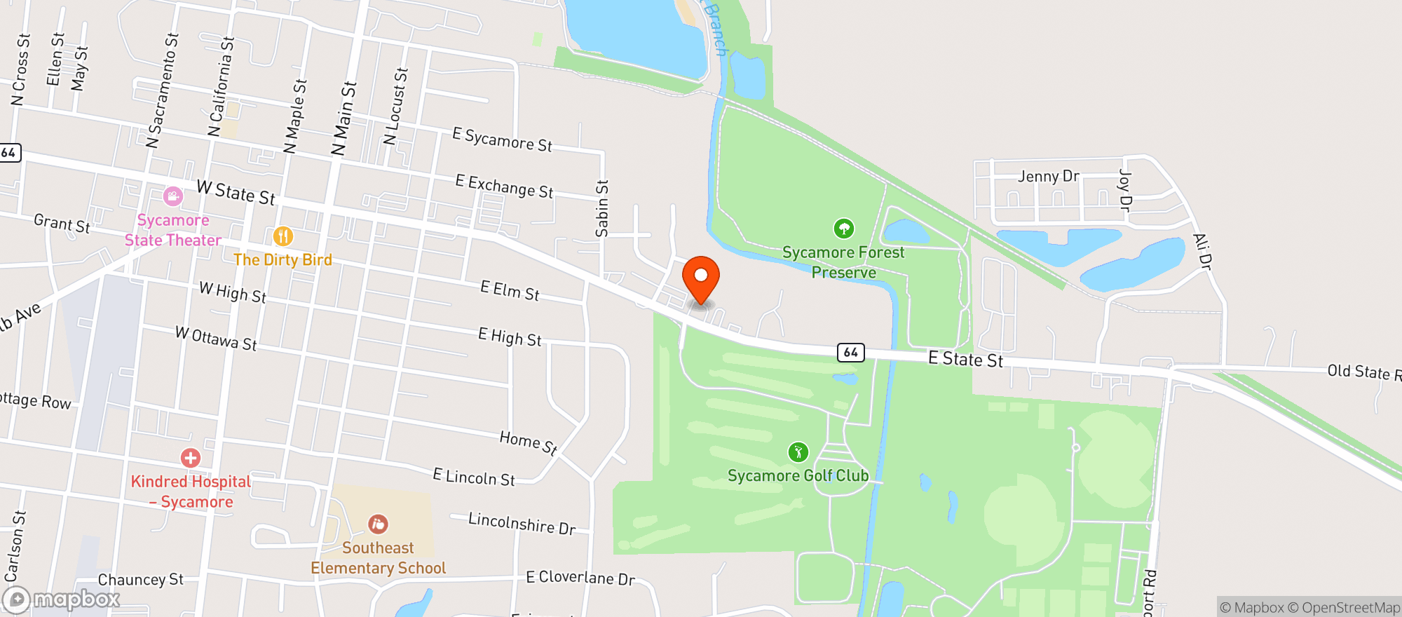 Map showing County Liquors