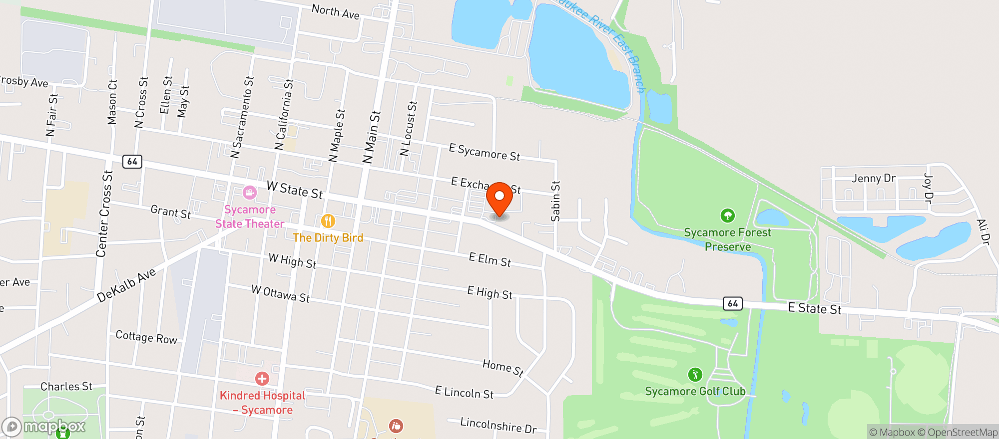 Map showing Circle K #4701482