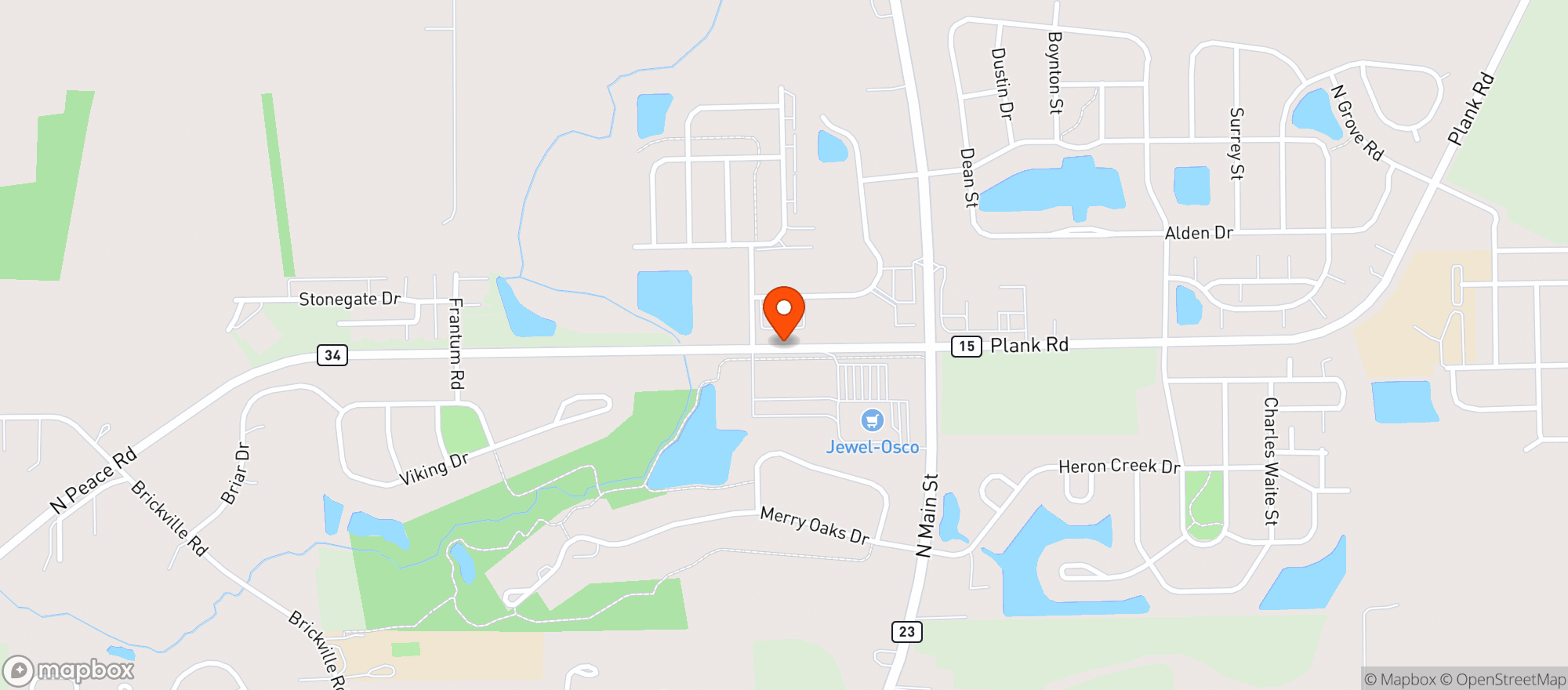 Map showing Jewel Osco