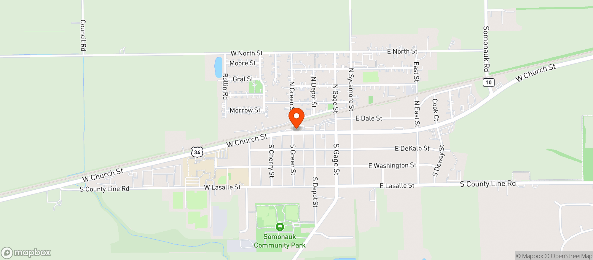 Map showing Rambo S Bar & Grill
