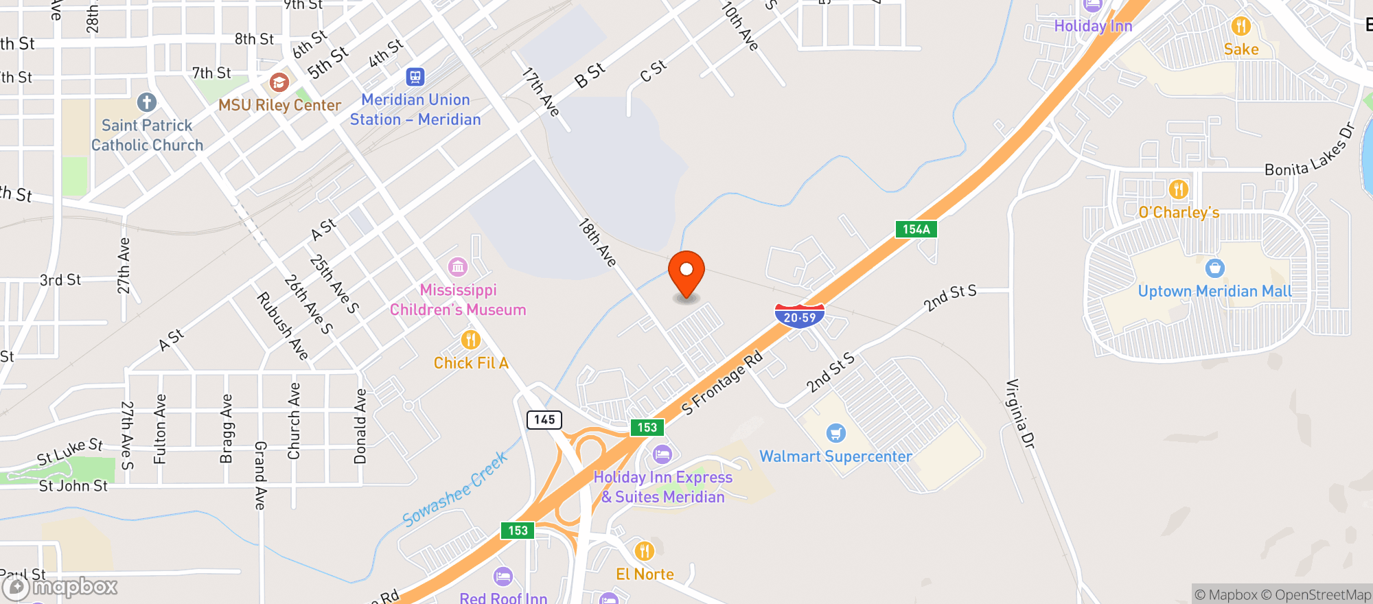Map showing Cash Saver