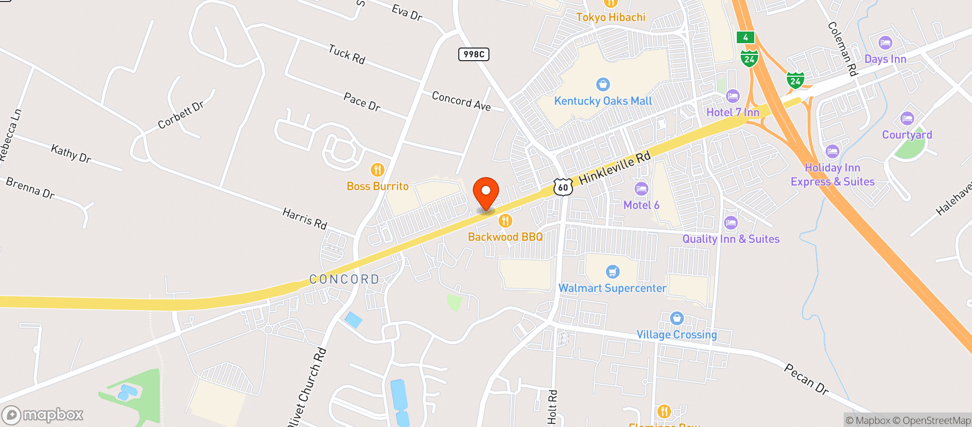 Map showing Star Liquors