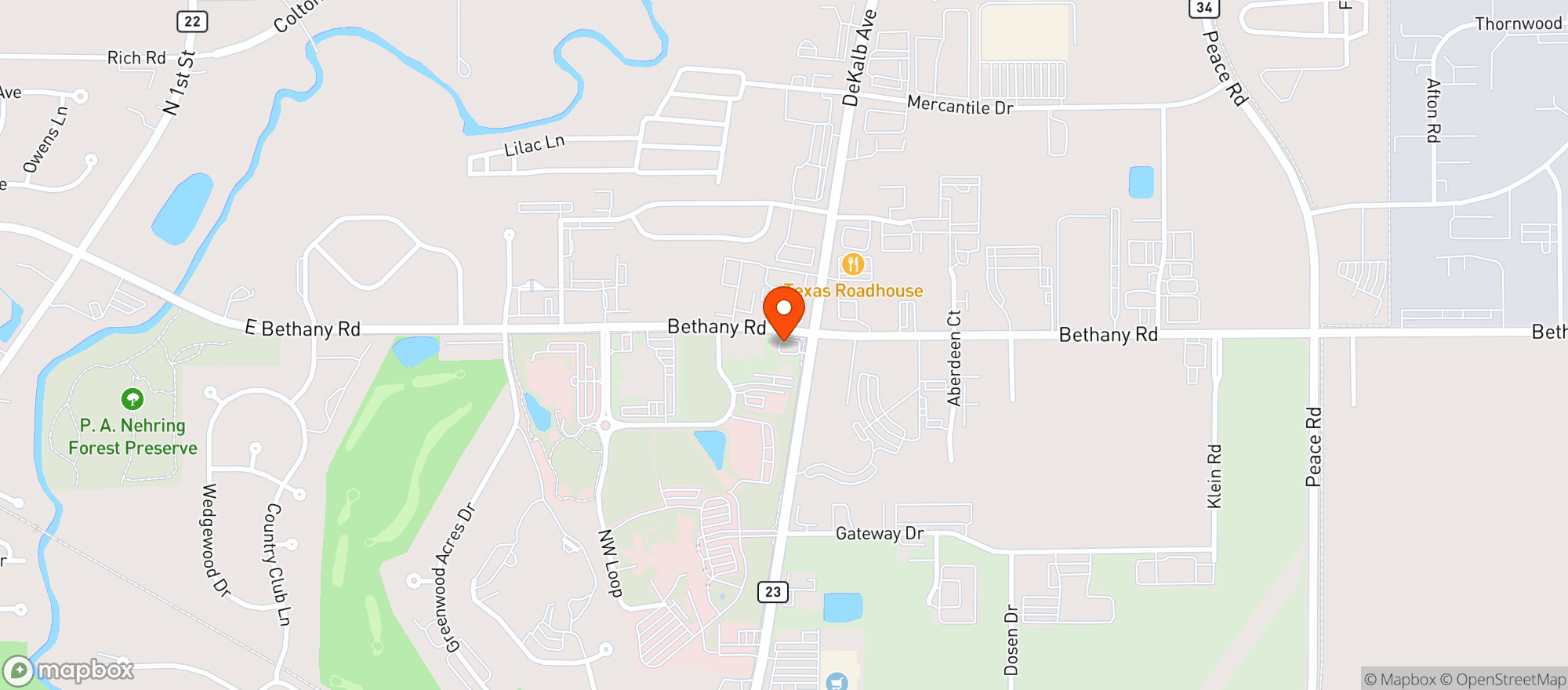Map showing Circle K #4701397