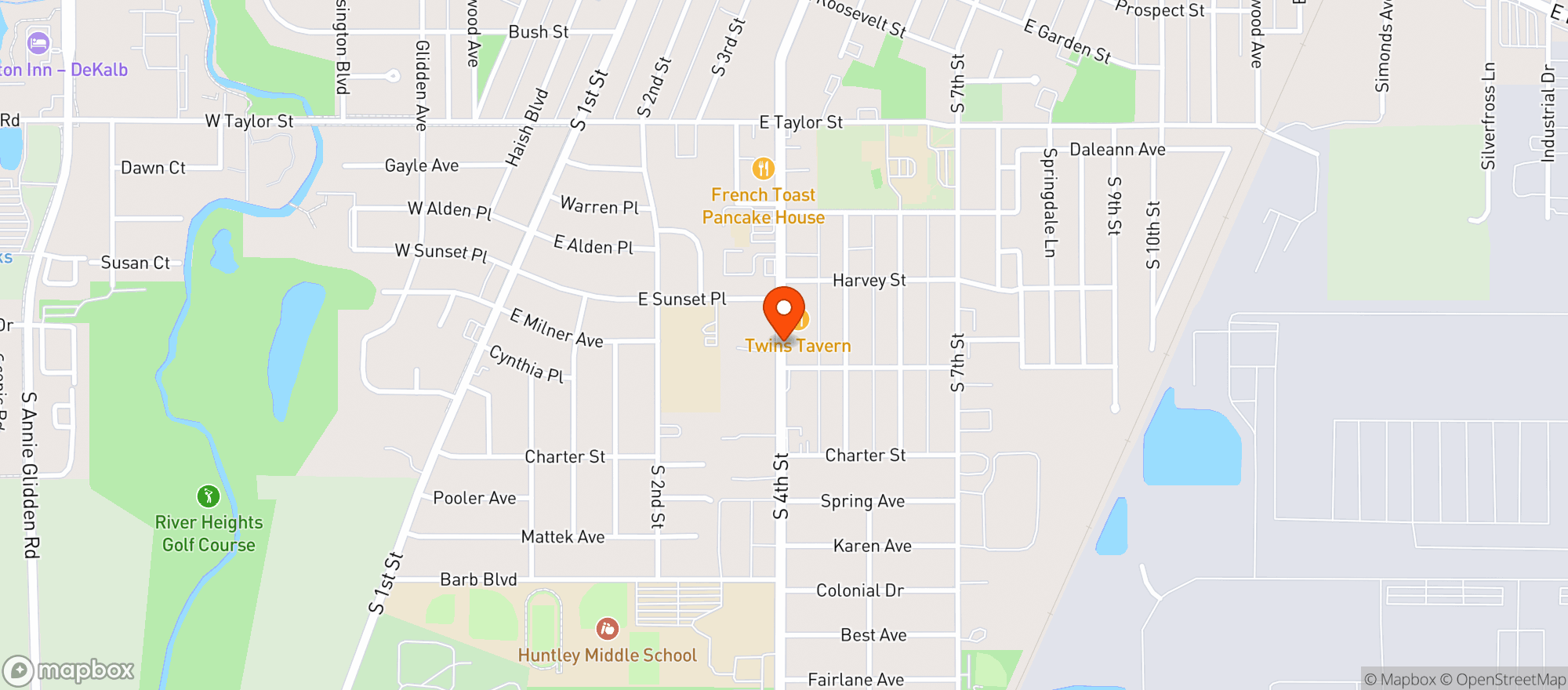 Map showing Twins Liquors