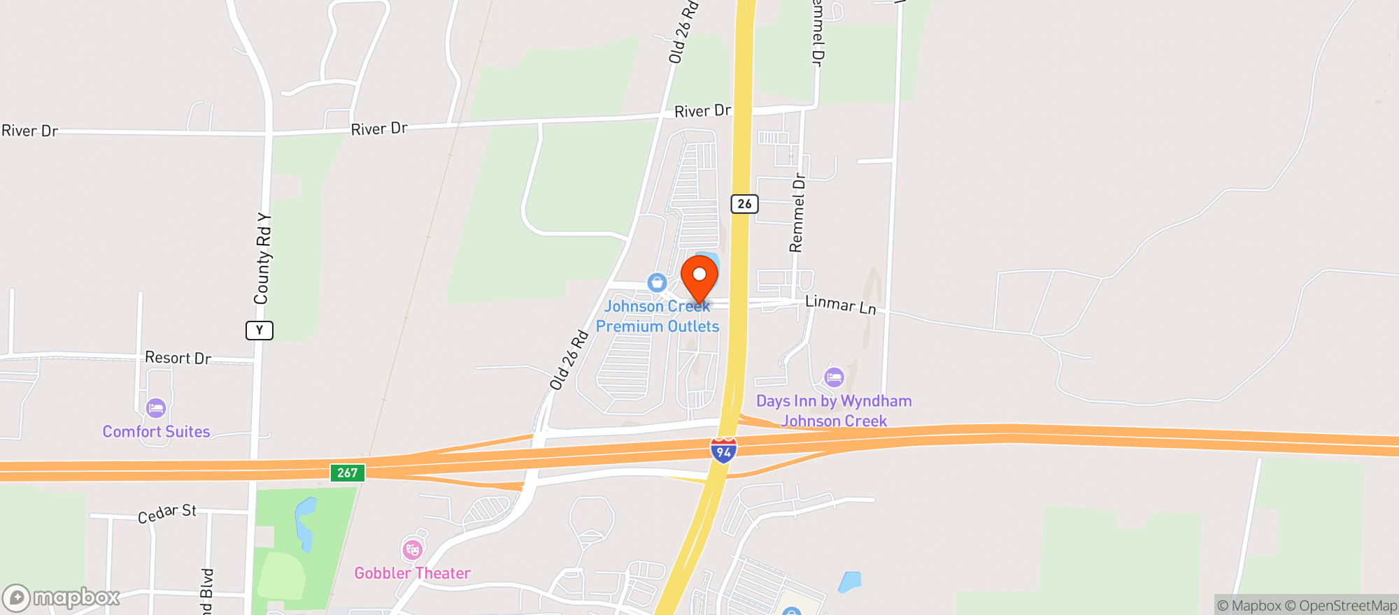Map showing Gnc