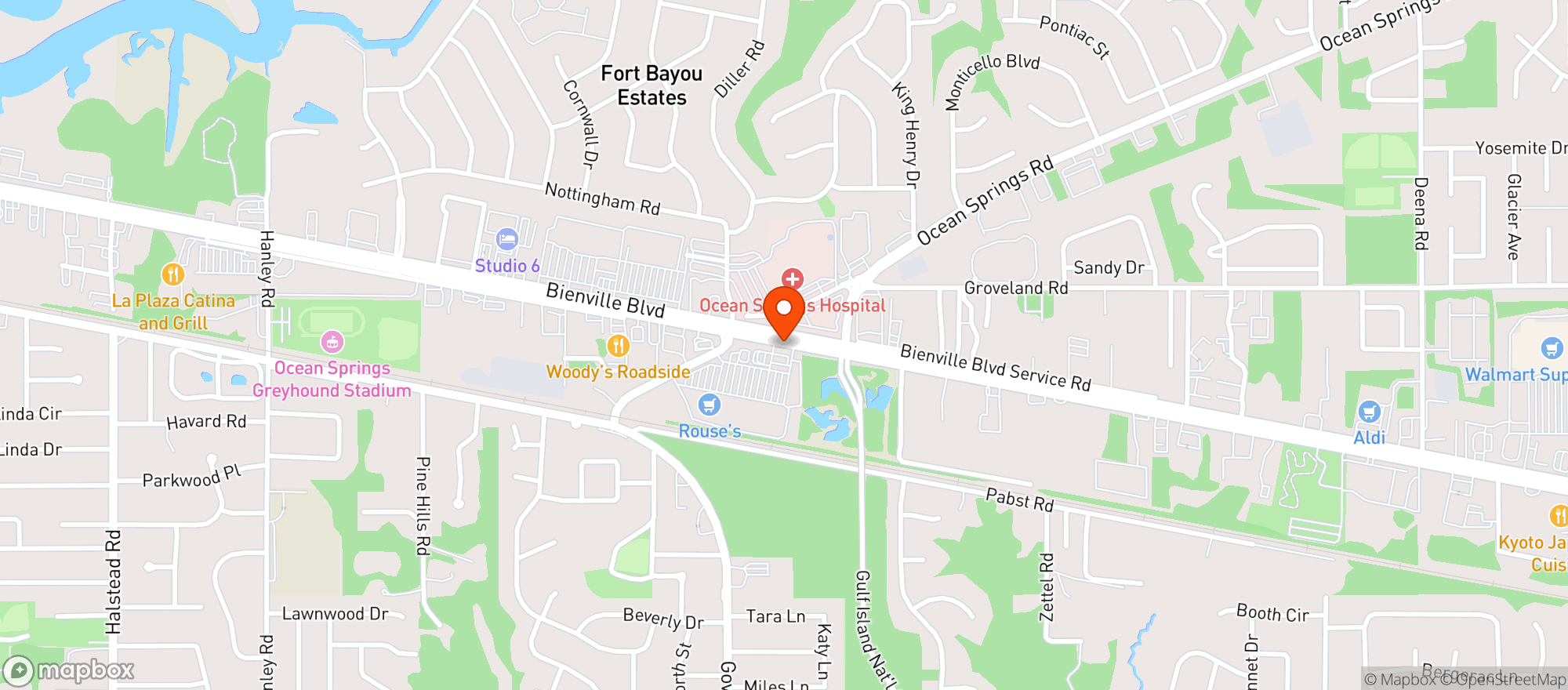 Map showing Rouses Supermarket