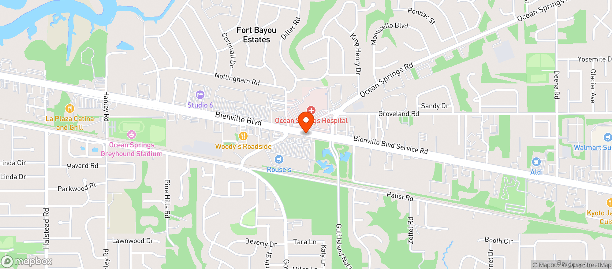 Map showing ROUSES MARKET