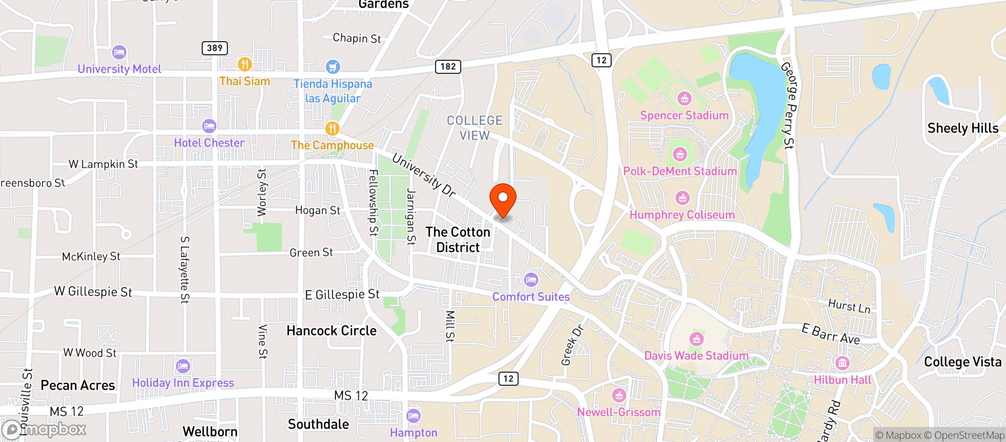 Map showing Boardtown Pizza & Pints