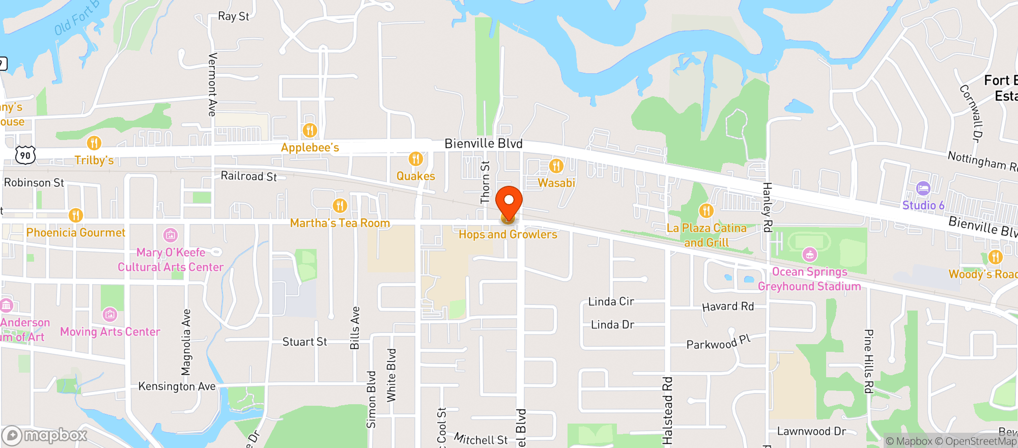Map showing Government Quick Stop