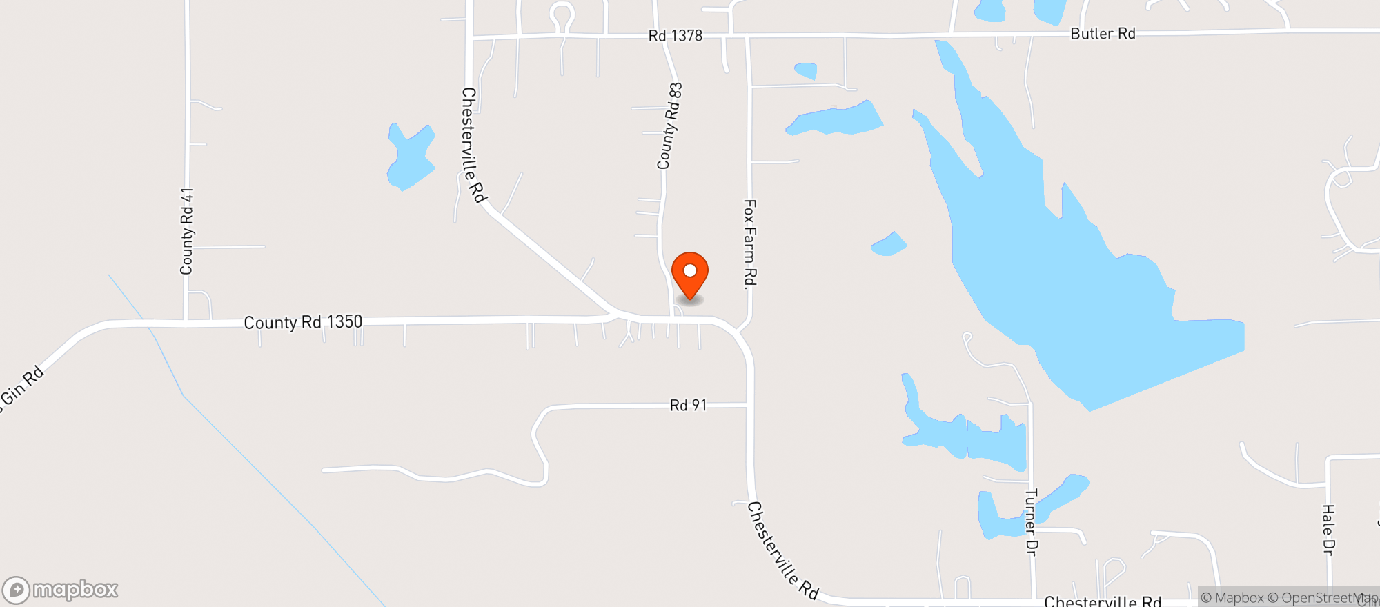 Map showing CHESTERVILLE GROCERY