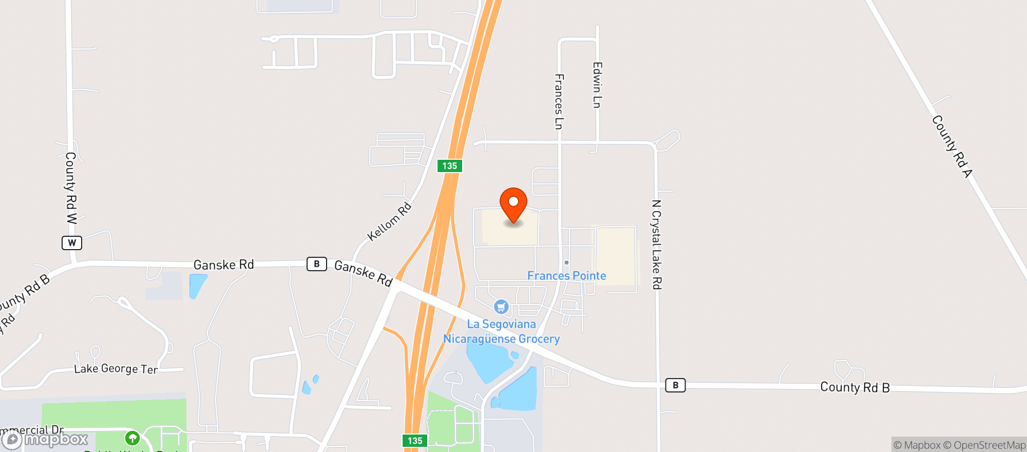 Map showing Walmart Supercenter
