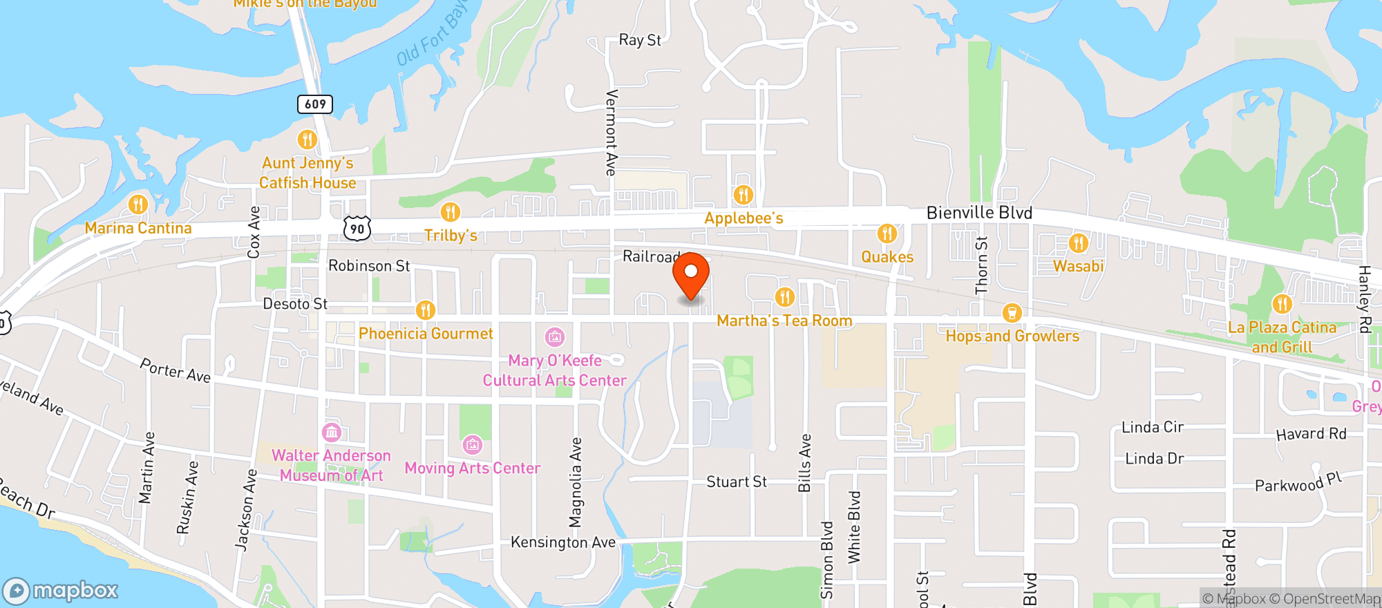 Map showing Juke Joint