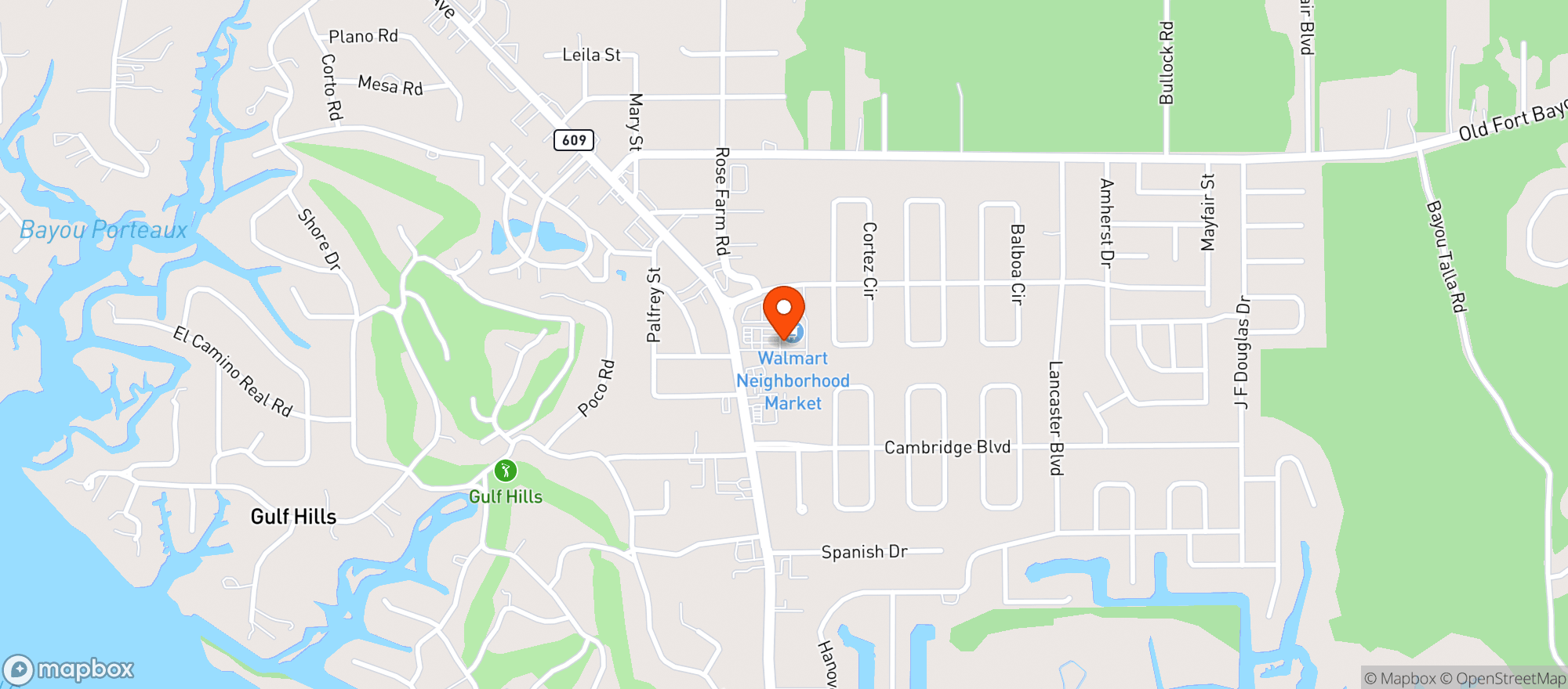 Map showing Walmart Neighborhood Ma #5776