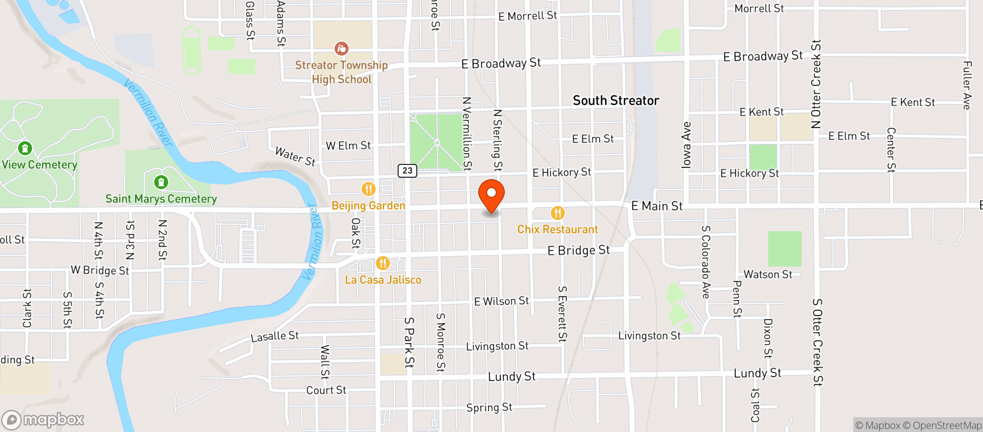 Map showing Balanced Spirit Wellness