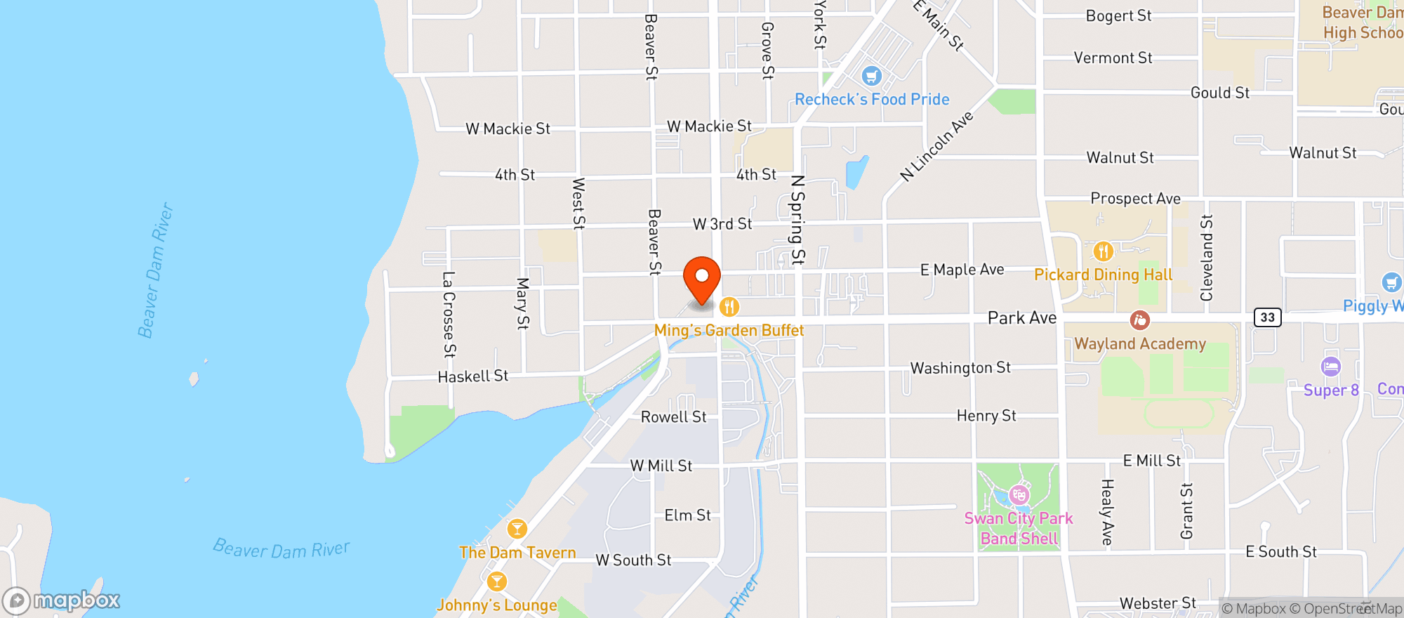 Map showing Stormys