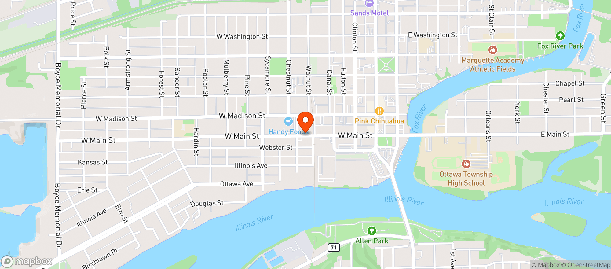 Map showing Liquor N Wine