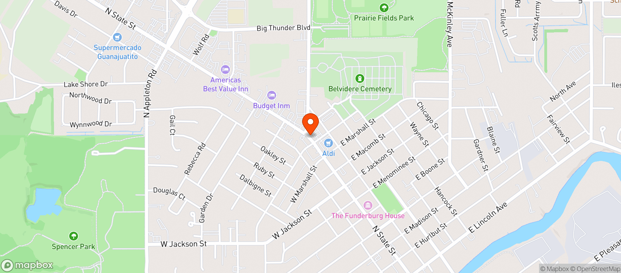 Map showing One Stop Shop Liquor