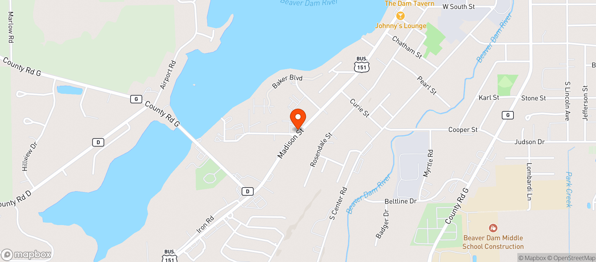 Map showing BP South