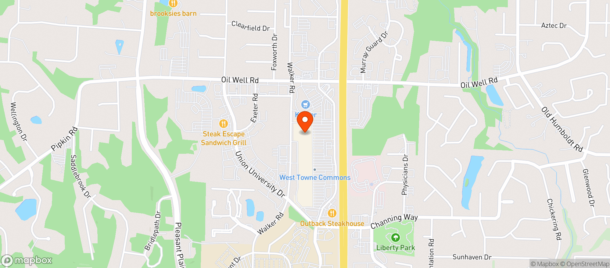 Map showing Target - Jackson