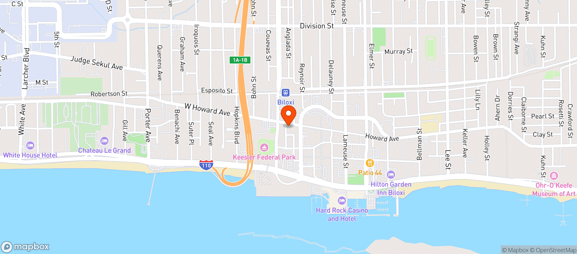 Map showing Acropolis Greek Restaurant