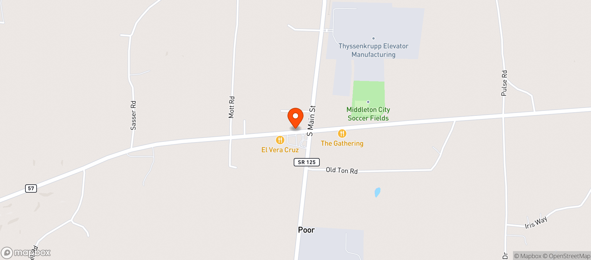 Map showing Tiger Mart