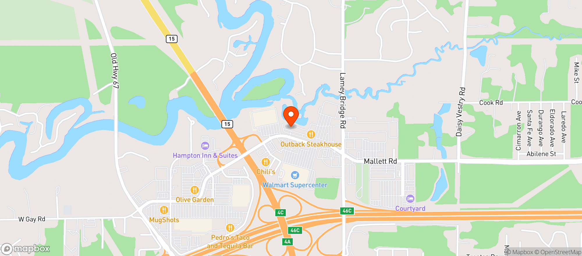 Map showing Four Seasons Beer & Tobacco