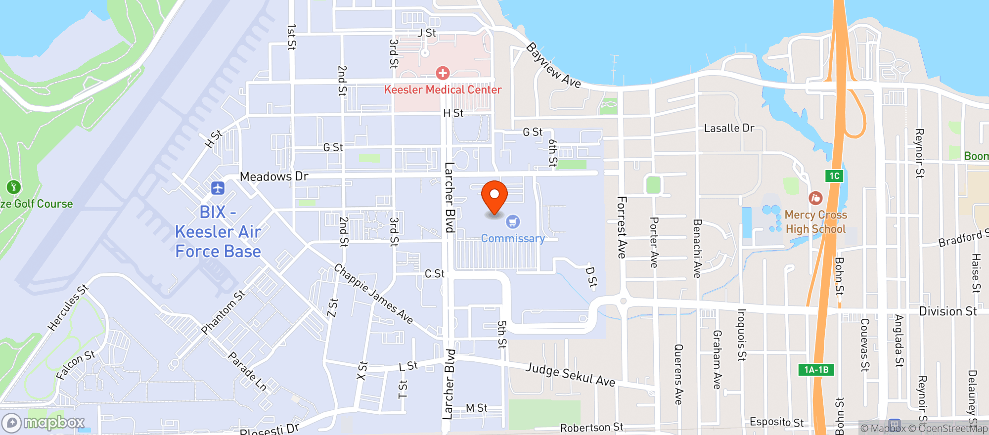 Map showing Gnc
