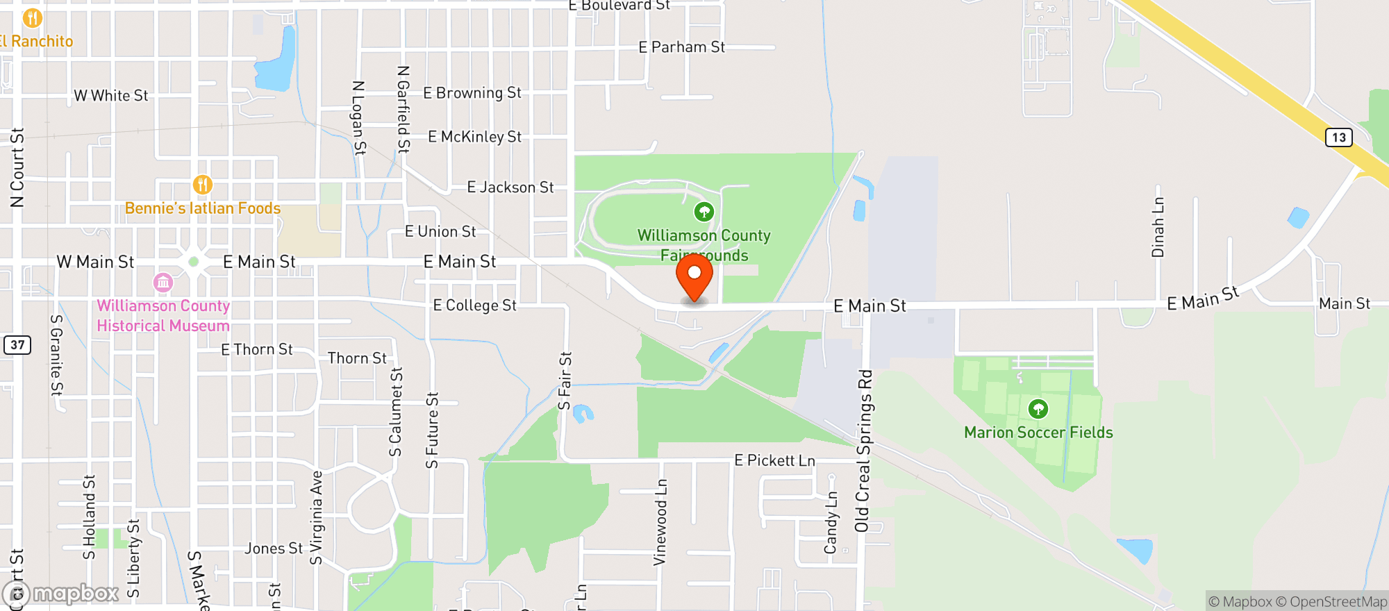 Map showing Rollnup