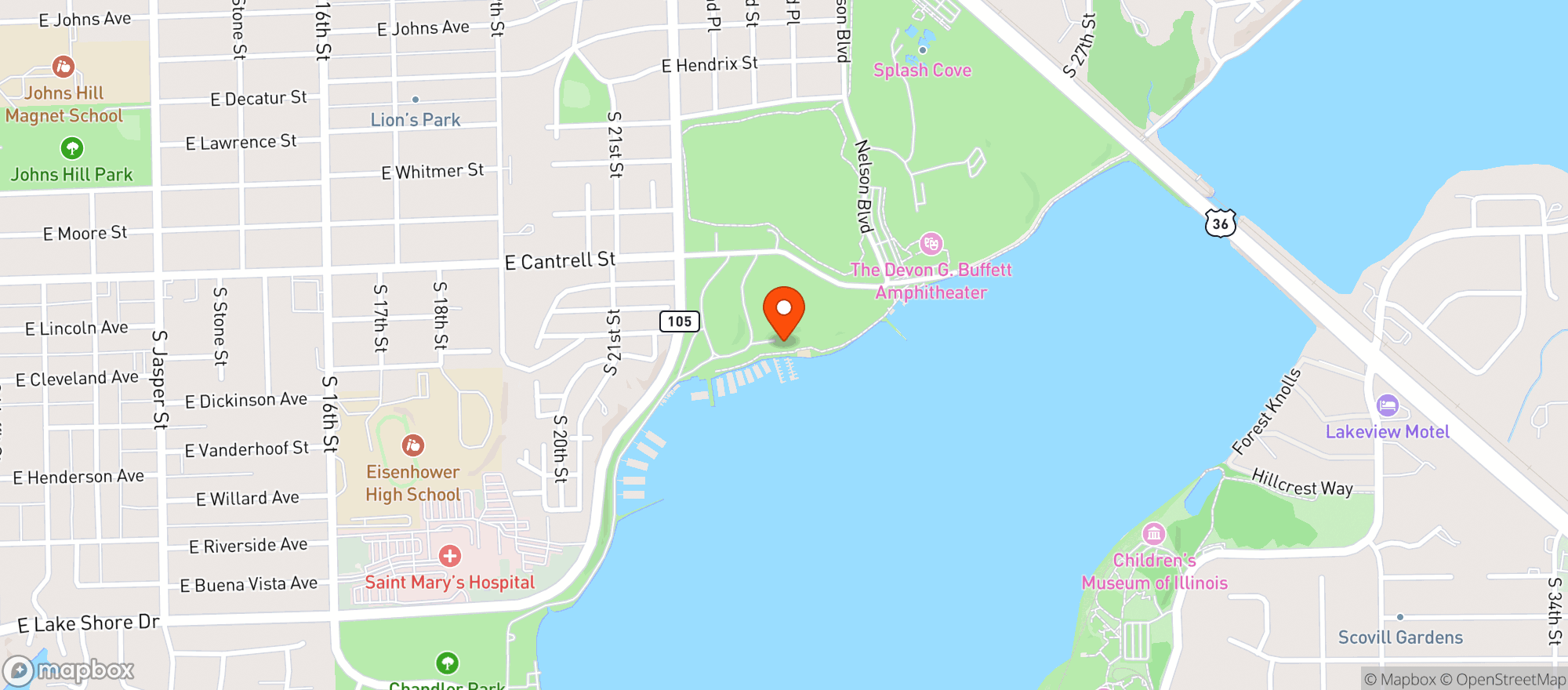 Map showing Beach House