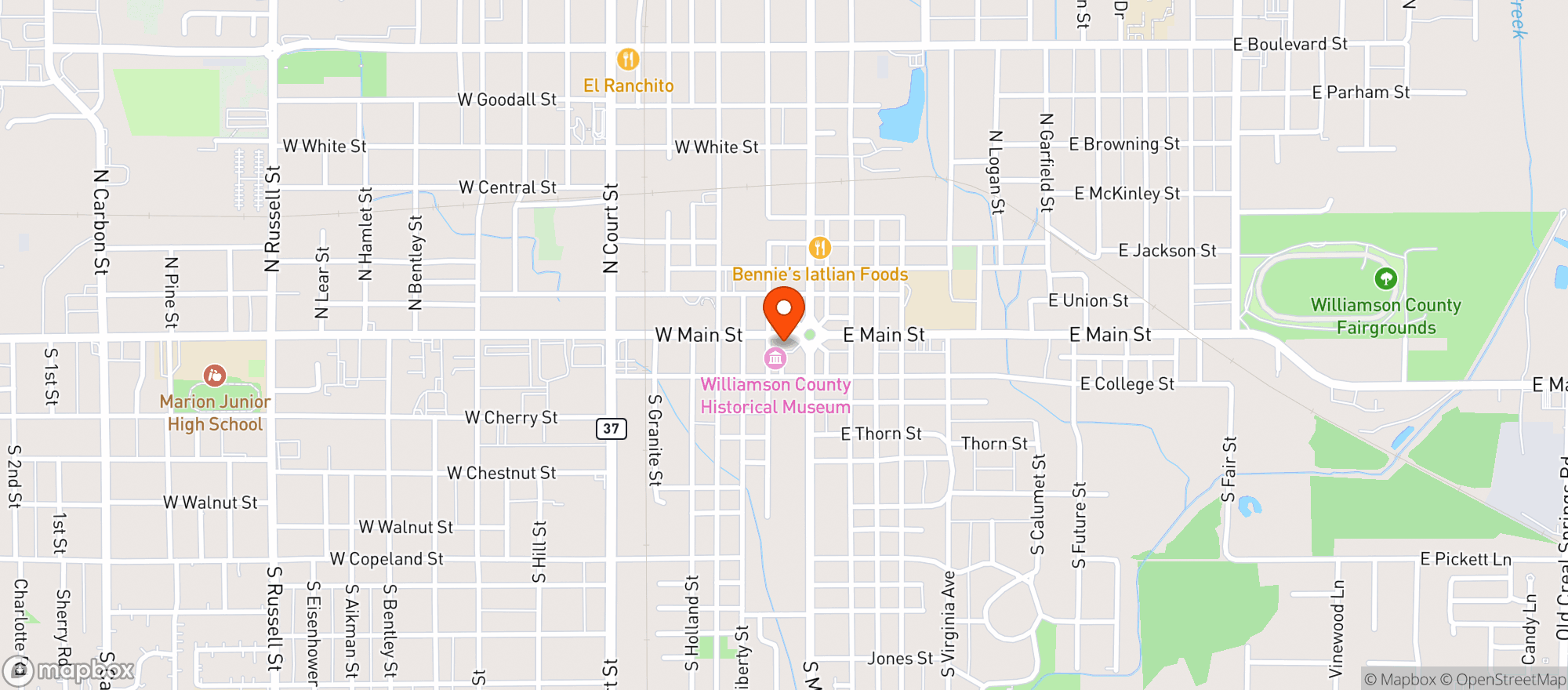 Map showing Seasoning Bistro #0