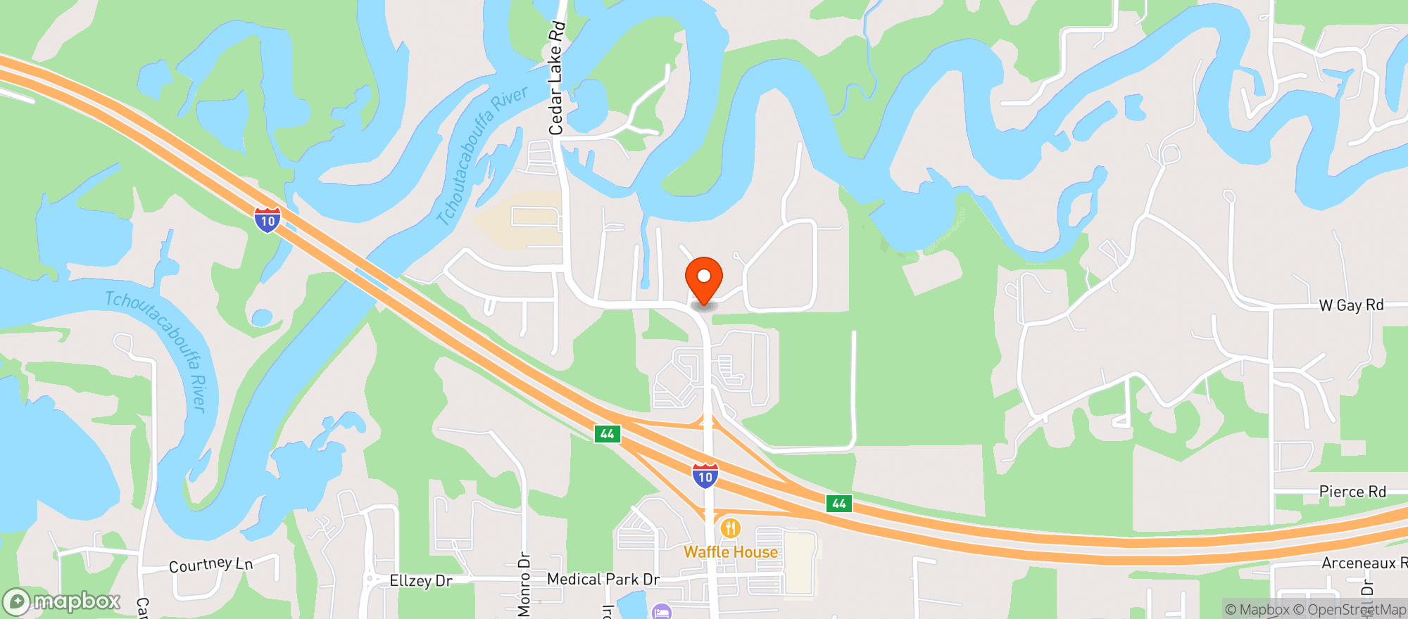 Map showing CEDAR LAKE
