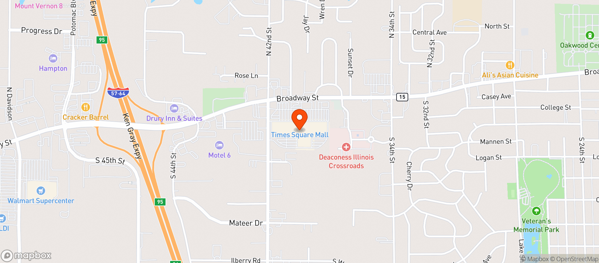 Map showing Gnc