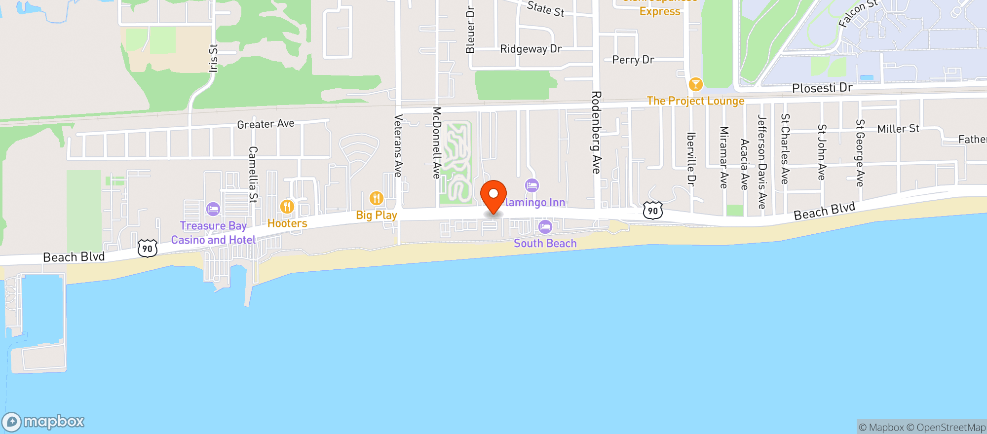 Map showing Shaggys