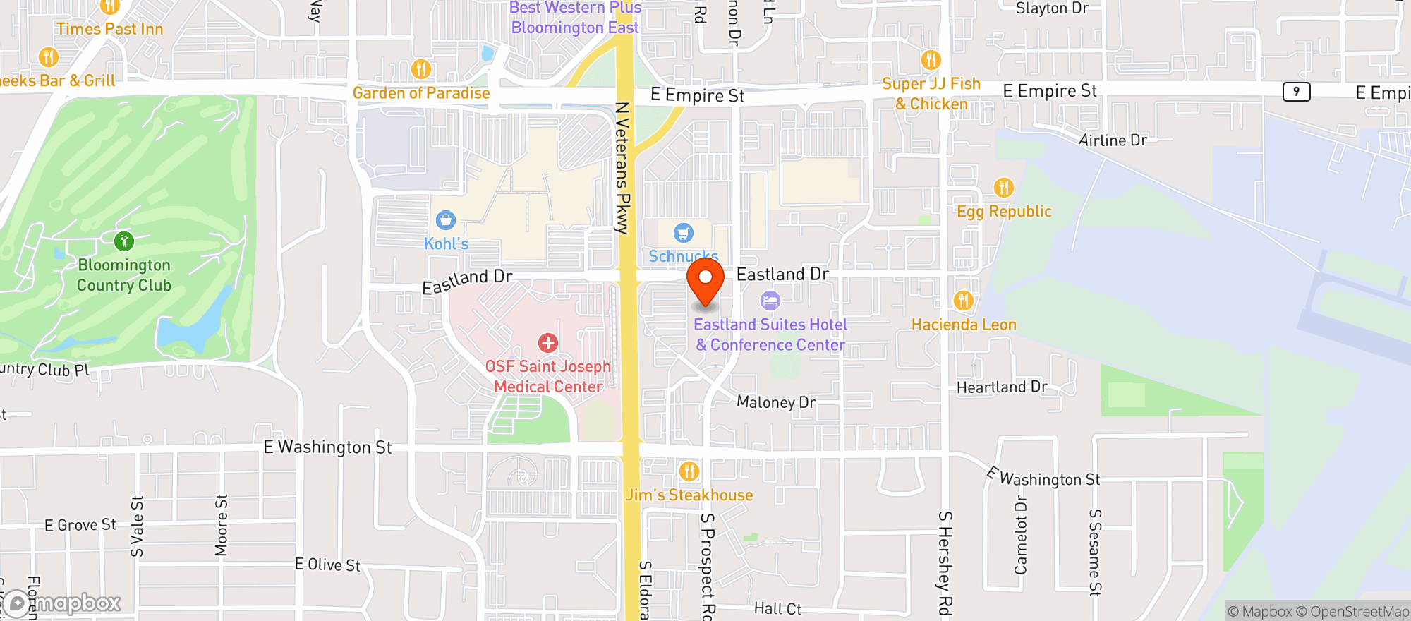 Map showing FRESH THYME FARMERS MARKET