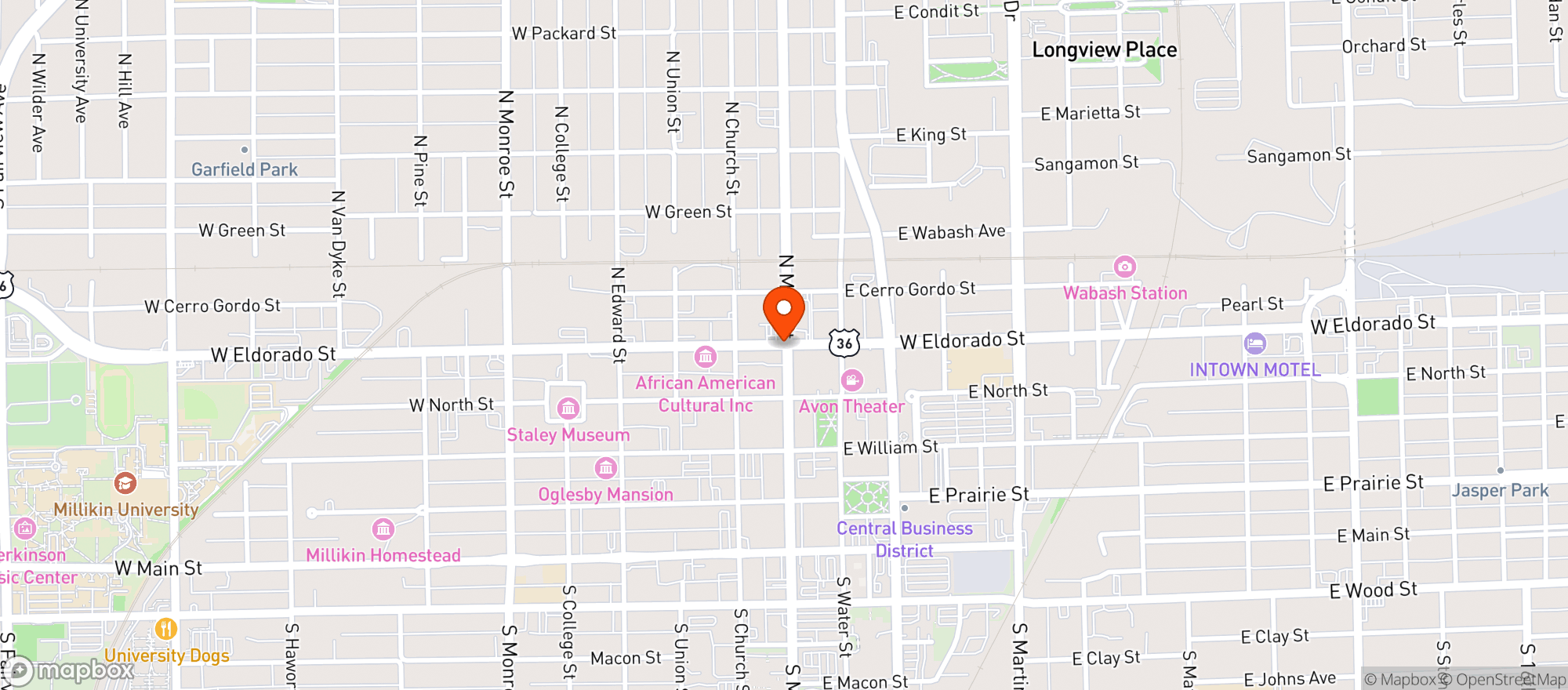 Map showing Circle K #4700151