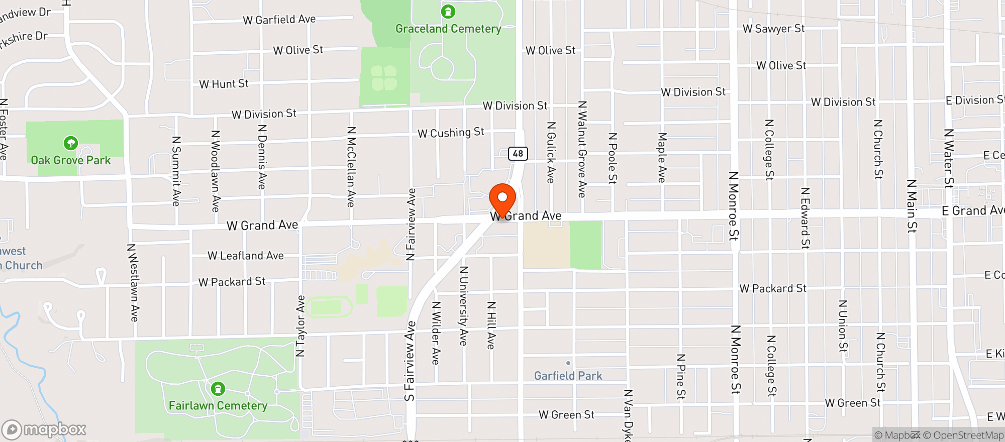 Map showing Save A Lot #45160
