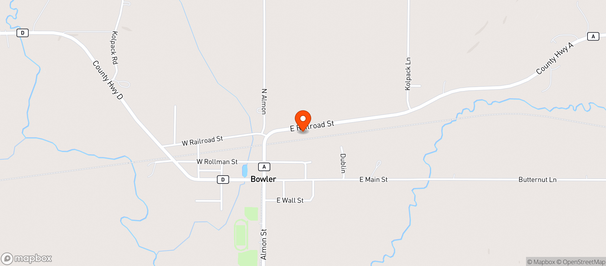 Map showing Jpl Bowler