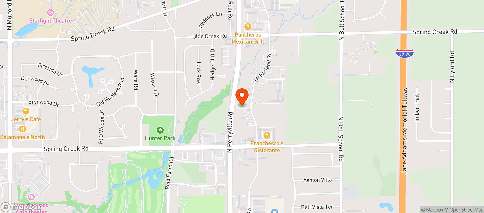Map showing SUNNYSIDE*