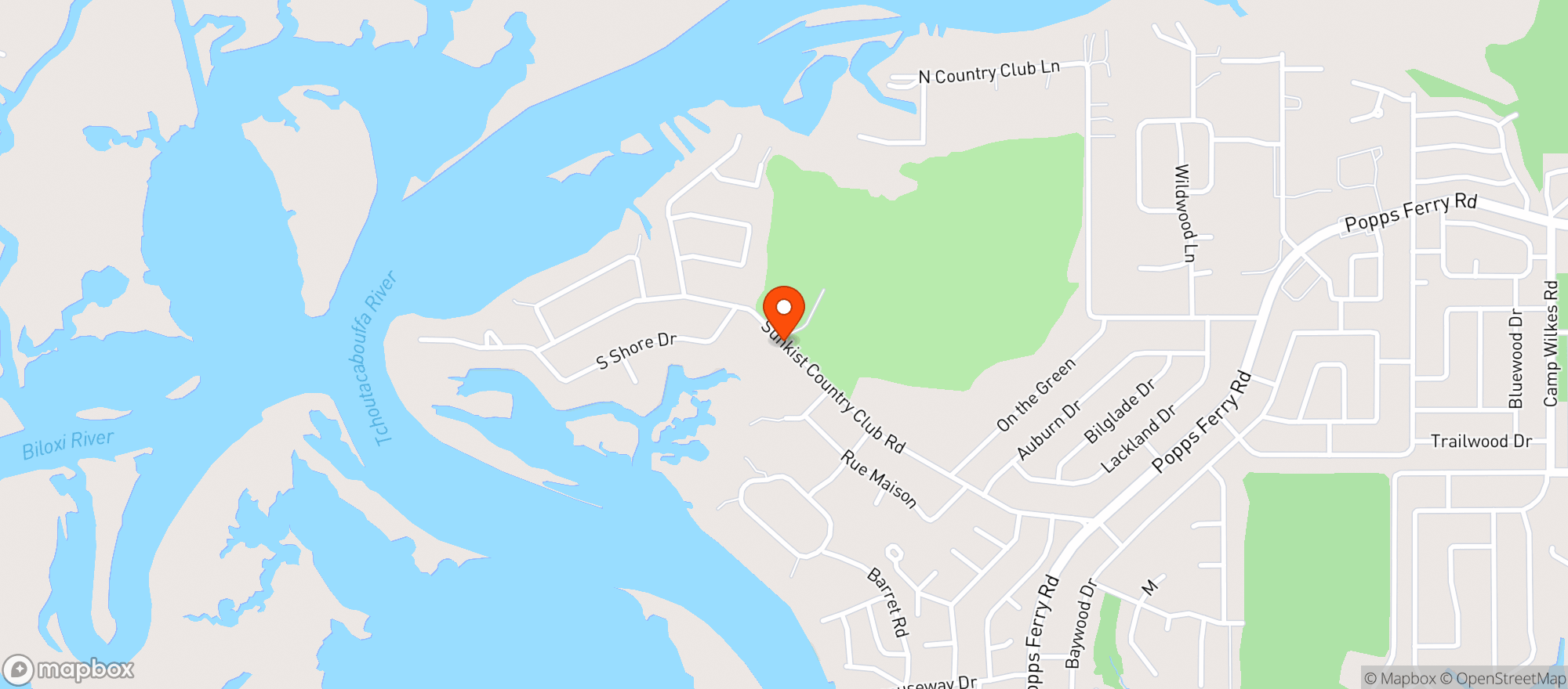 Map showing Sunkist Country Club