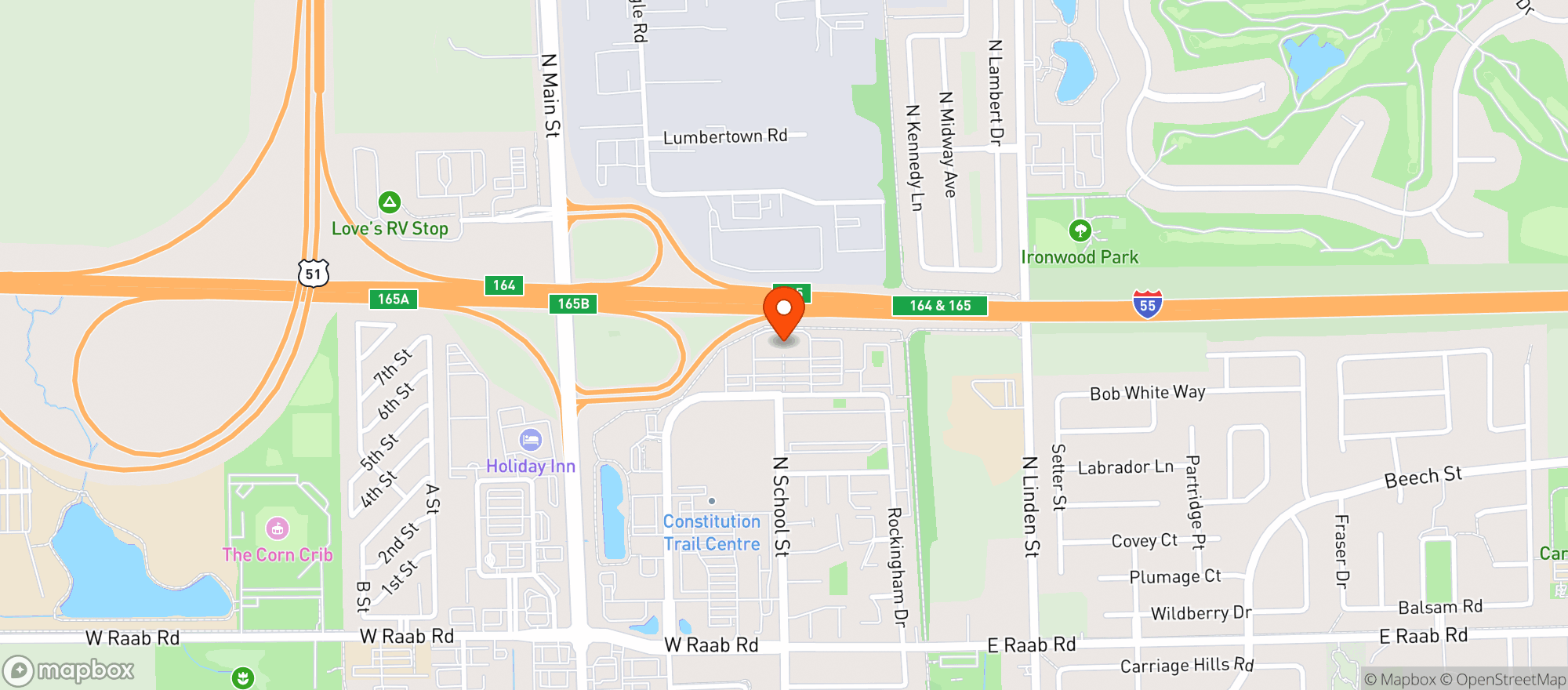 Map showing Amc Theater #732