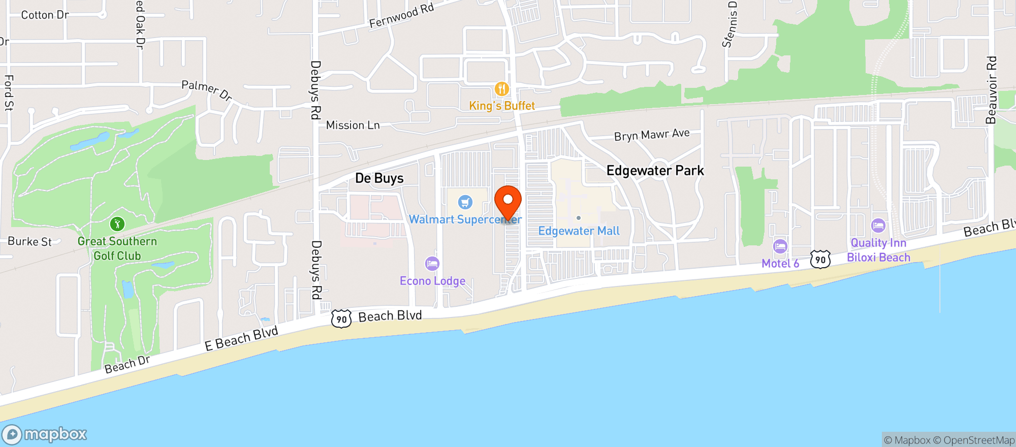 Map showing Boogie Grill & Chill
