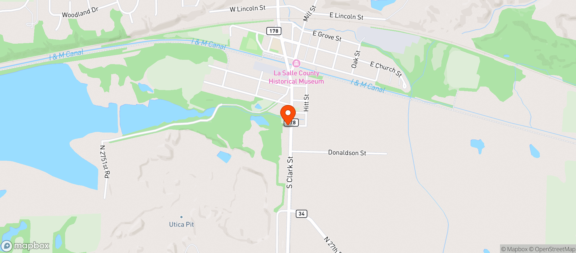 Map showing Village Green House