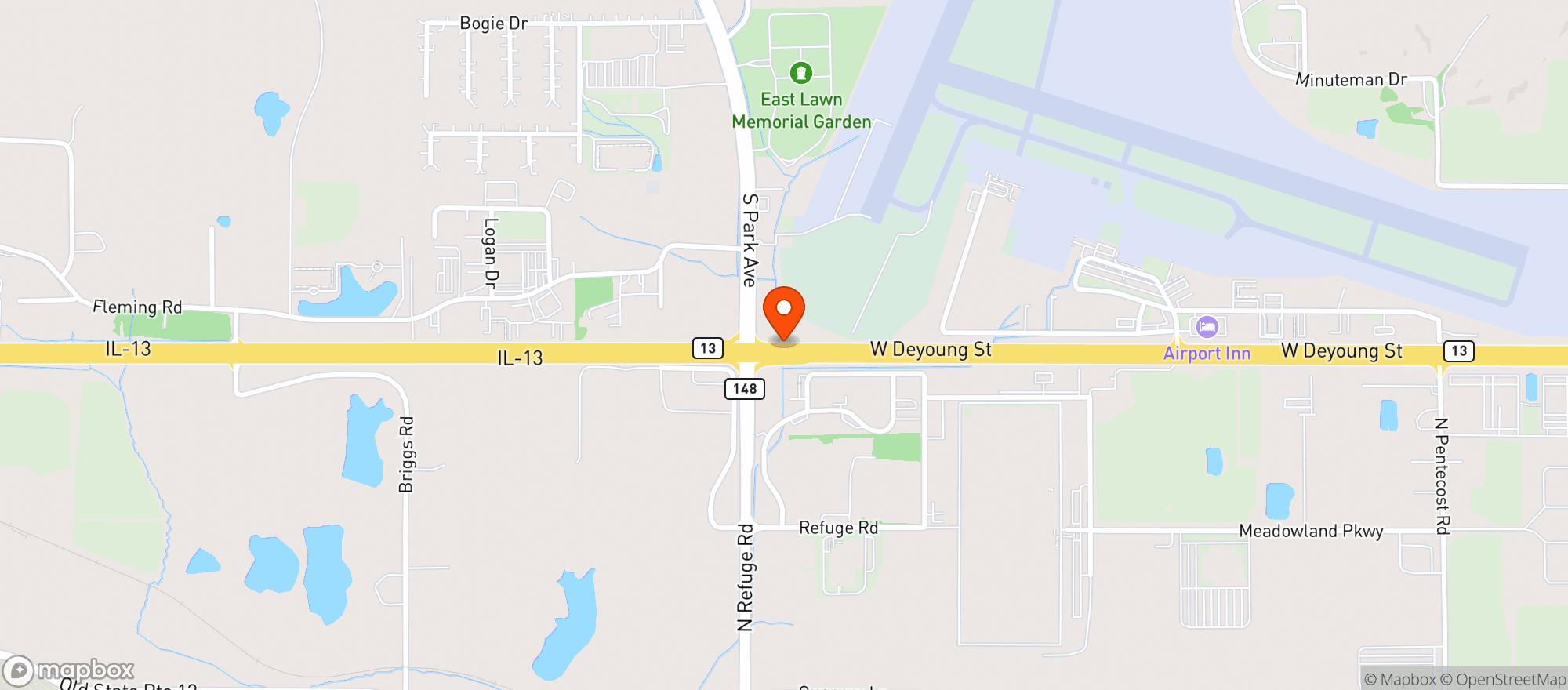 Map showing Target