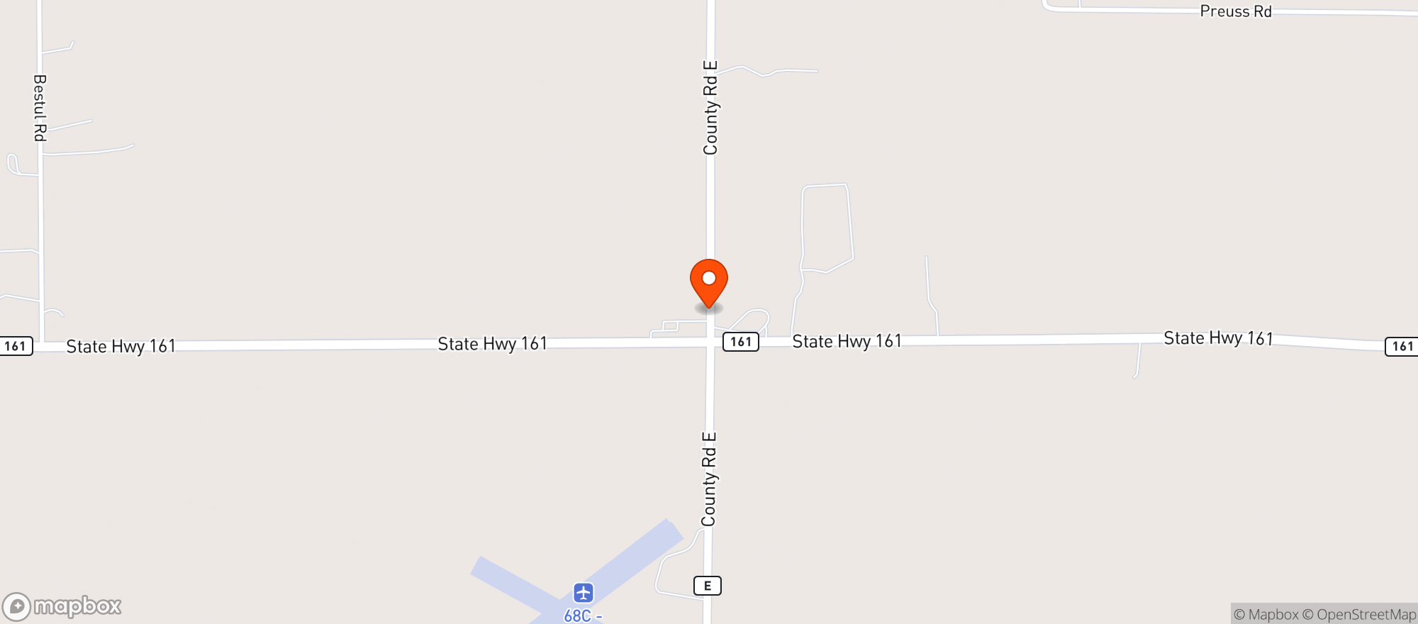 Map showing Sandbur General Store