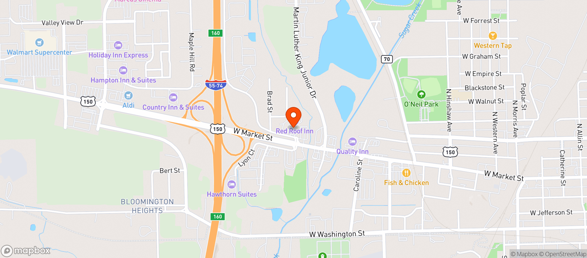 Map showing Circle K #4700129