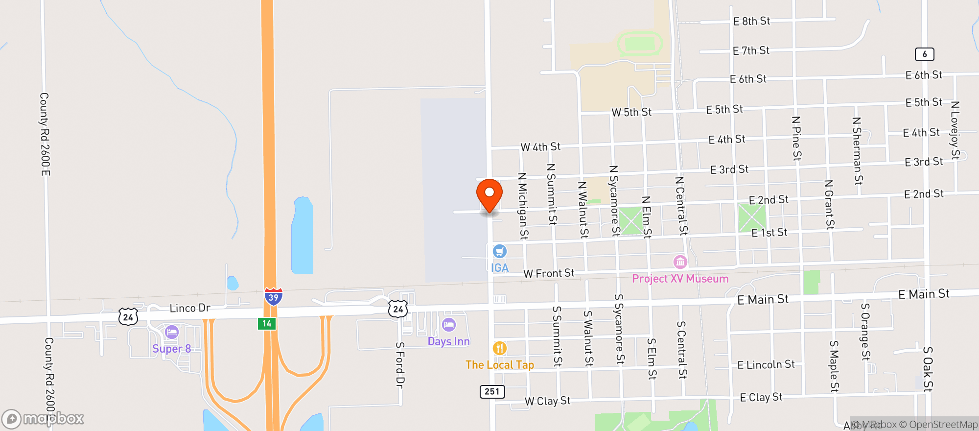 Map showing El Paso