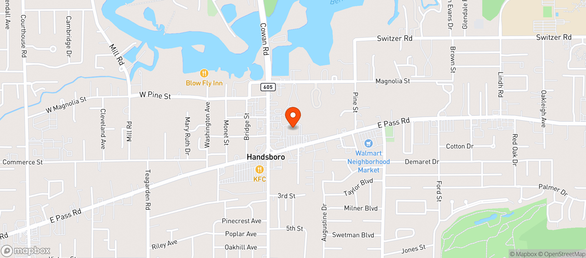 Map showing Rouses Supermarket #77