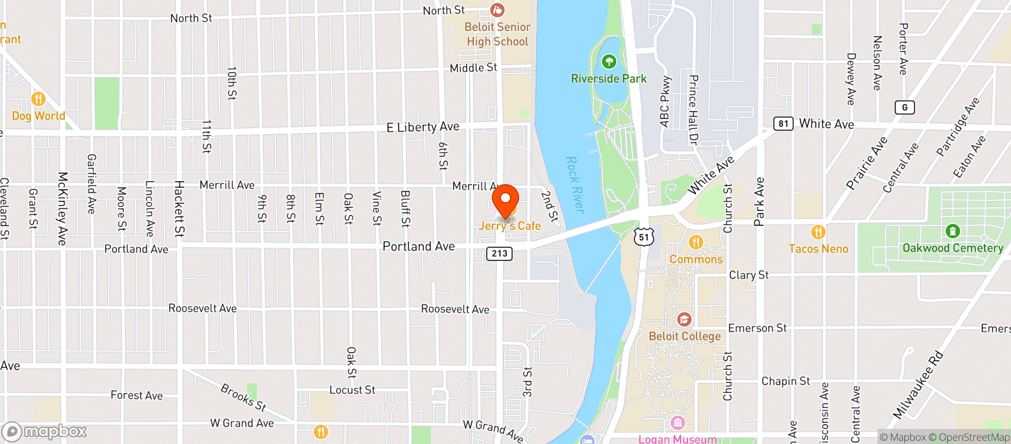 Map showing Alarm Box